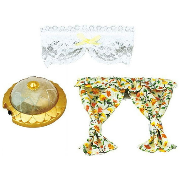 Calico Critters Lights & Curtains Set Dollhouse Accessories, 3 Pieces