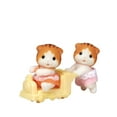 thumbnail image 1 of Calico Critters Maple Cat Twins, Set of 2 Collectible Doll Figures with Pushcart Accessory, 1 of 4