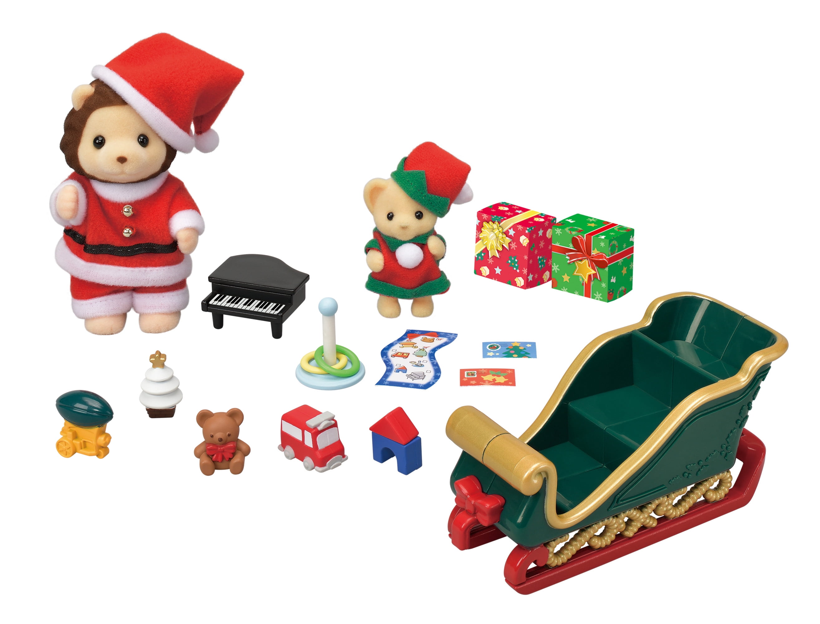 CALICO CRITTERS MR. LION'S WINTER SLEIGH | The Toy Insider