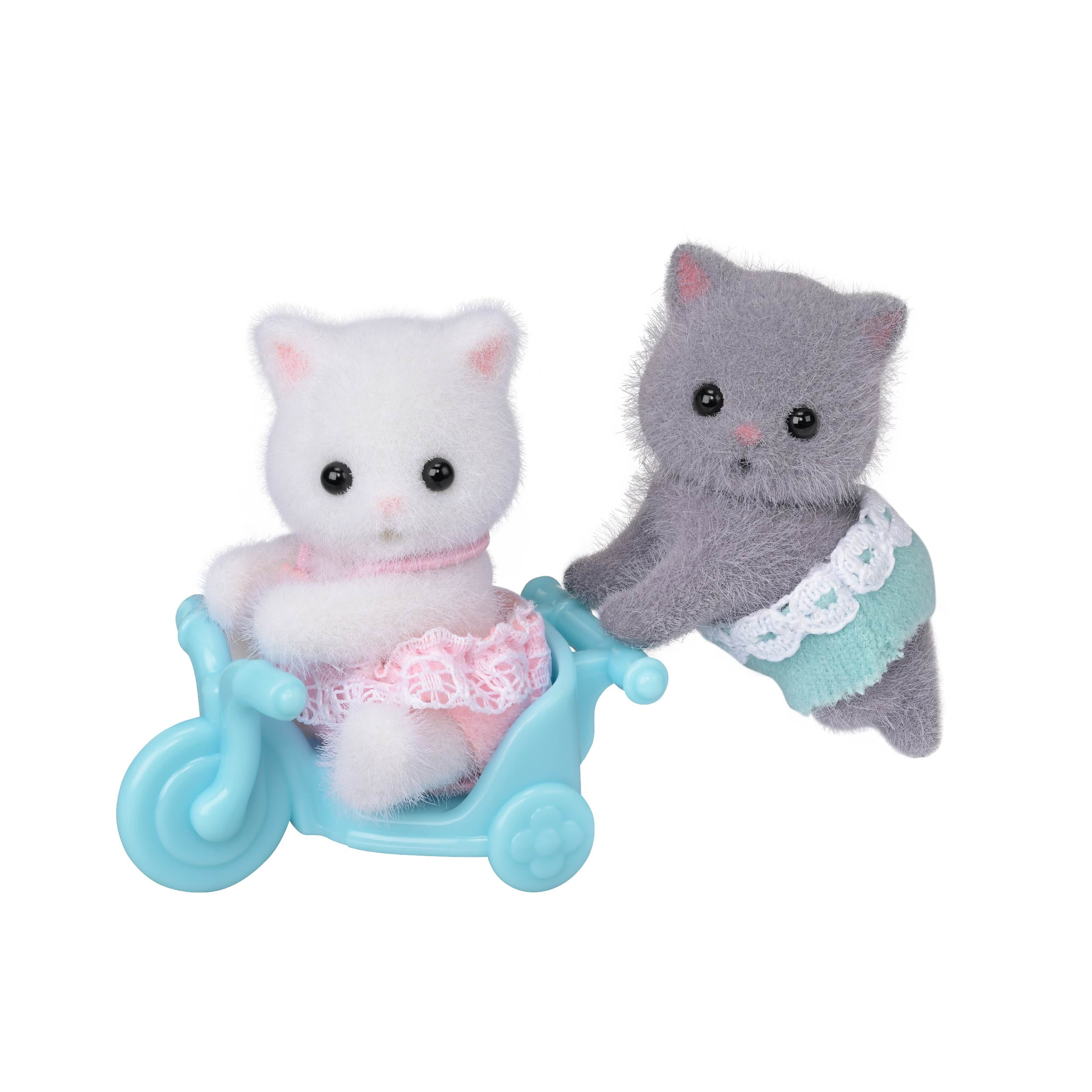 Calico Critters Persian Cat Twins, Collection of 2 Doll Figures