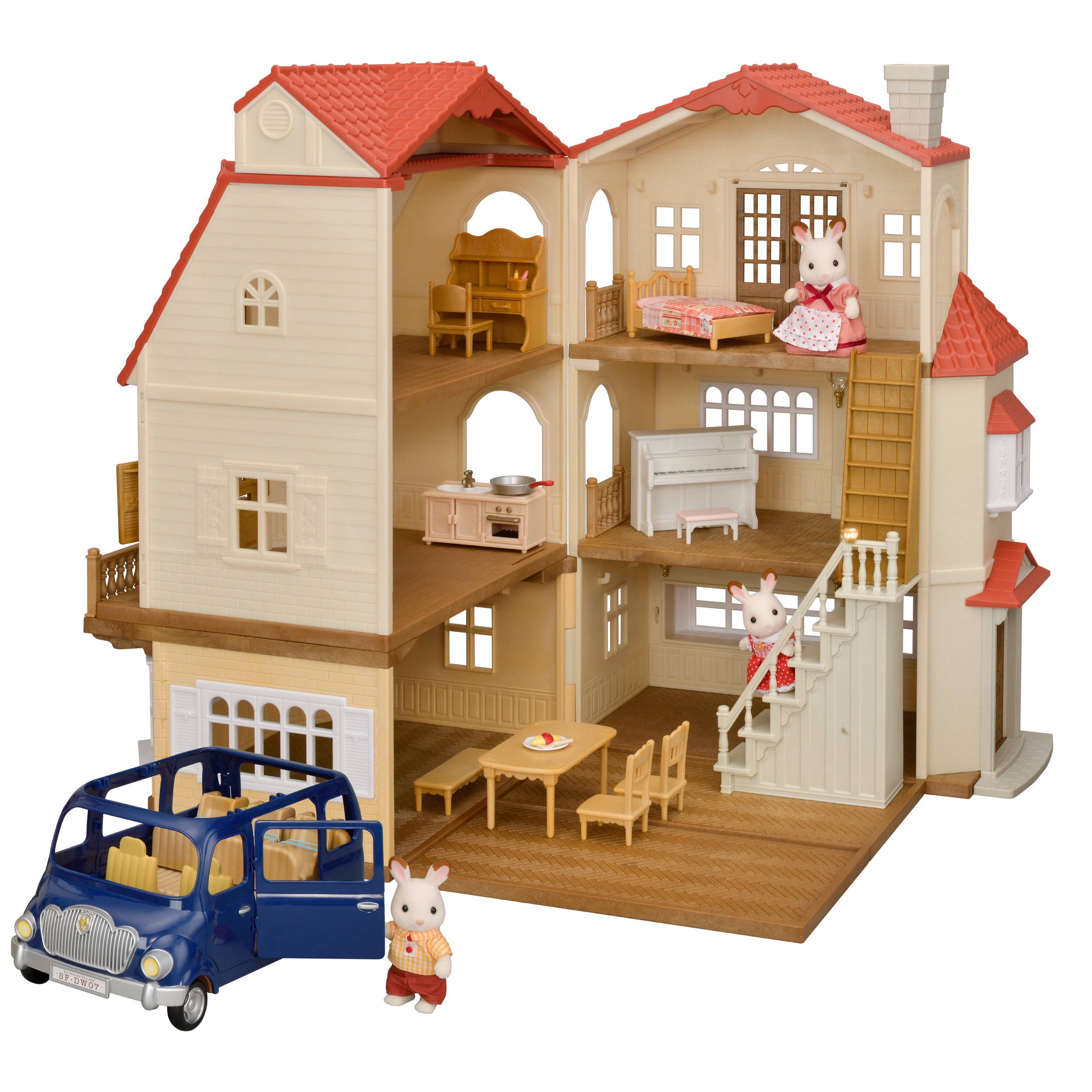 今週のおすすめ製品 Calico Playset Dollhouse Set, Mansion Roof Red Big Critters 建築工学