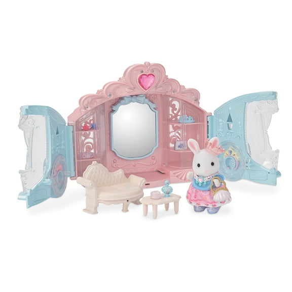 Calico Critters Style & Sparkle Dressing Room, Dollhouse Playset with Figure and Accessories