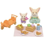 Calico Critters Sunny Picnic Set, Dollhouse Playset with 2 Collectible Figures and Accessories