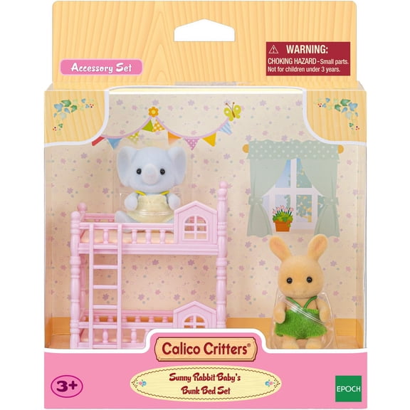Calico Critters Sunny Rabbit Baby's Bunk Bed Set