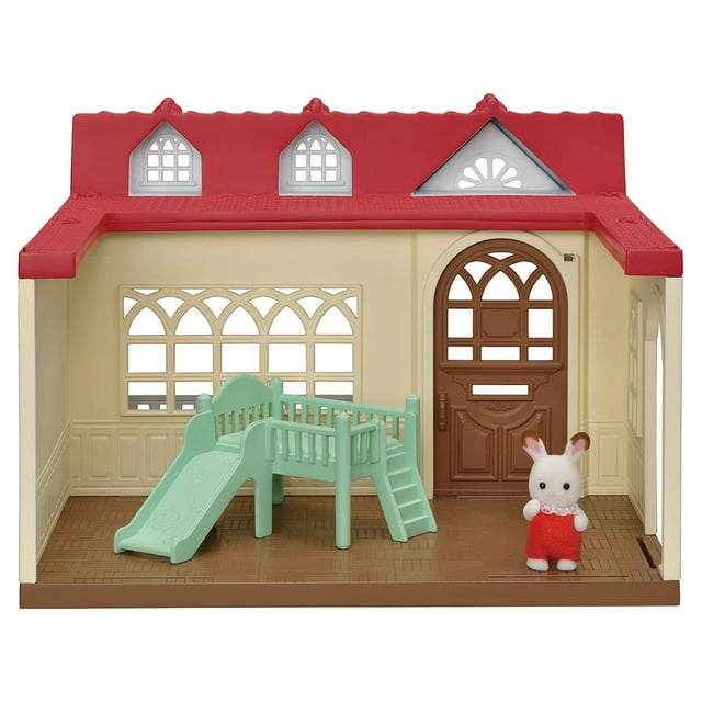 Calico Critters Sweet Raspberry Home, Dollhouse Playset with Figure and Furniture