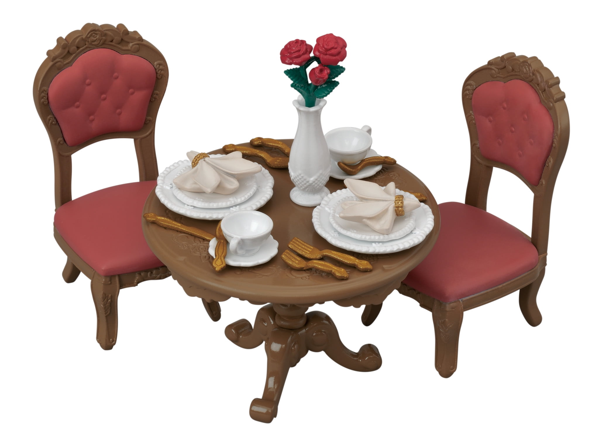 Calico Critters Town Series Chic Dining Table Set, Dollhouse Furniture