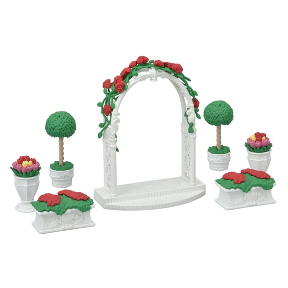 Calico Critters Town Series Floral Garden Set, Dollhouse Décor and Accessories Set