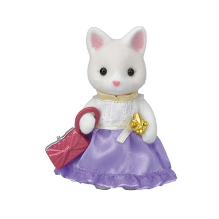 product image of Calico Critters Town Series Silk Cat, Collectible Doll Figure with Fashion Accessories