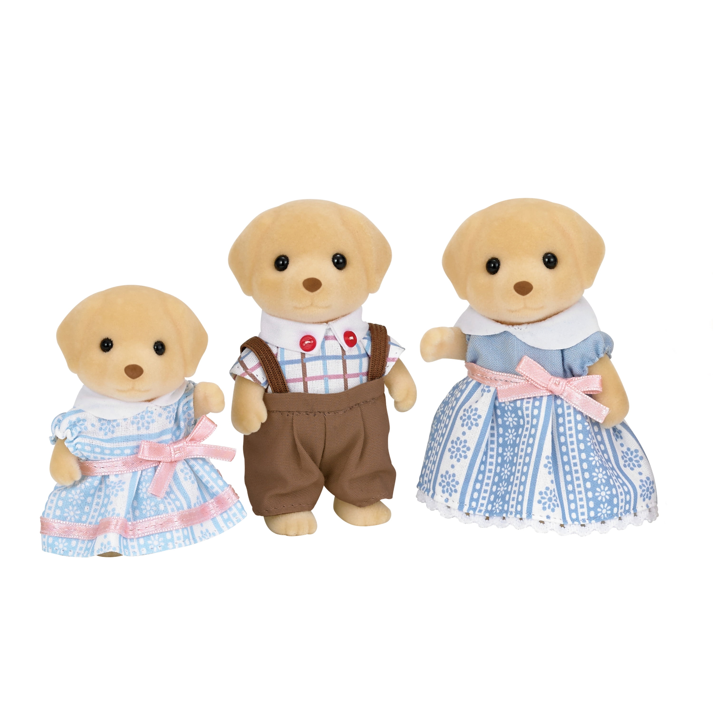 EPOCH EVERLASTING PLAY Calico Critters Yellow Labrador Family, Set of 3 Collectible Figures