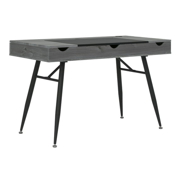 Calico Designs Nook Modern Office, Laptop, Writing Desk with Storage Compartments