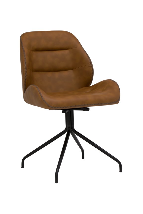 Devonport Swivel Antique Copper Faux LeatherAccent Chair