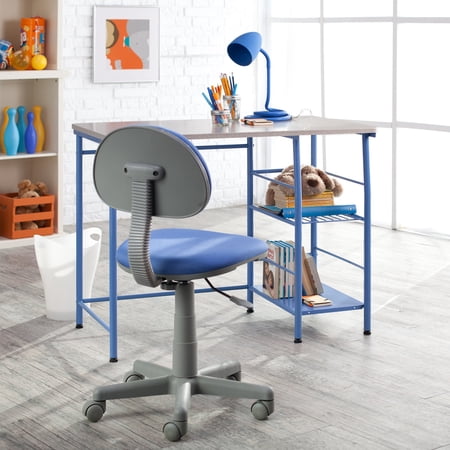 Calico Designs Zone II 2 Piece 23.75" x 39.5" x 30" MDF Portable Writing Desk, Blue