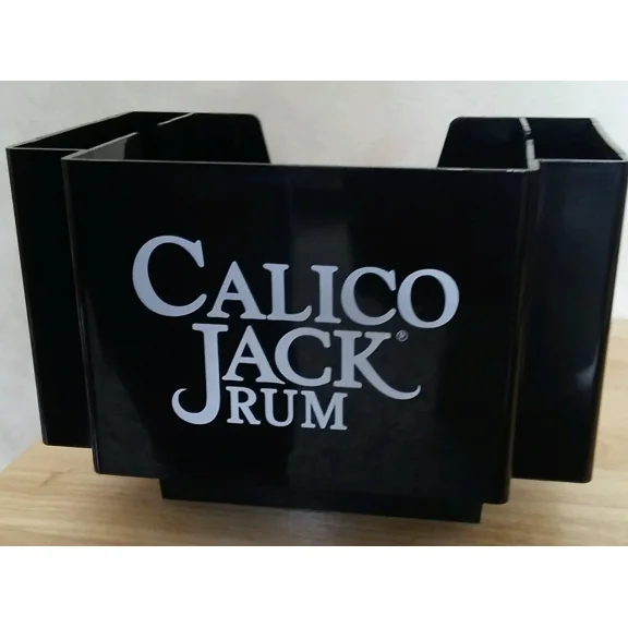 Calico Jack Rum Black Napkin Caddy Holder - Mint