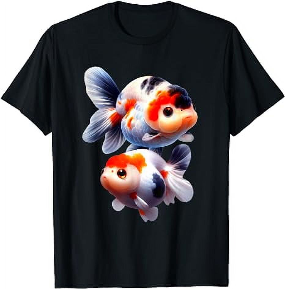 Calico Ranchu Goldfish Fancy Goldfish Breeders Keeper Design TShirt