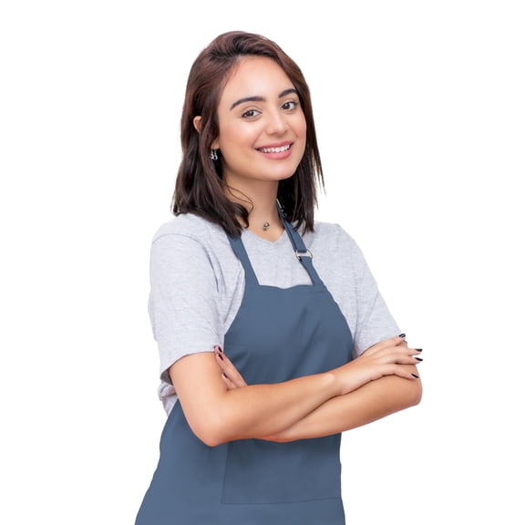 CALICOT Premium Cotton Cooking Adjustable Neck Strap Cooking Apron