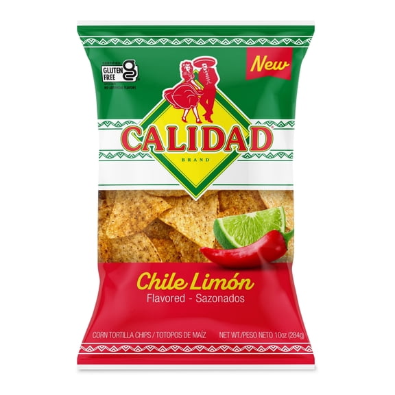 Calidad Chile Limon Tortilla Chips, 10 Ounce Bag