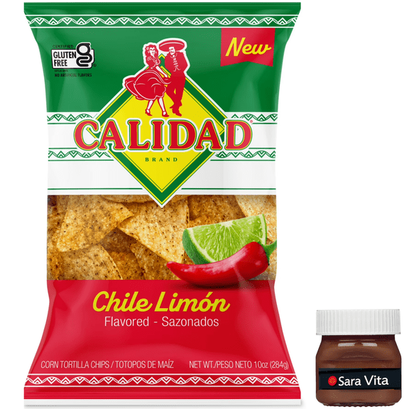 Calidad Chile Limon Tortilla Chips, 10 Ounce Bag