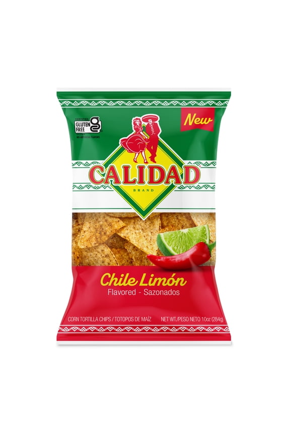 Chile Limon Tortilla Chips, 10 Ounce Bag