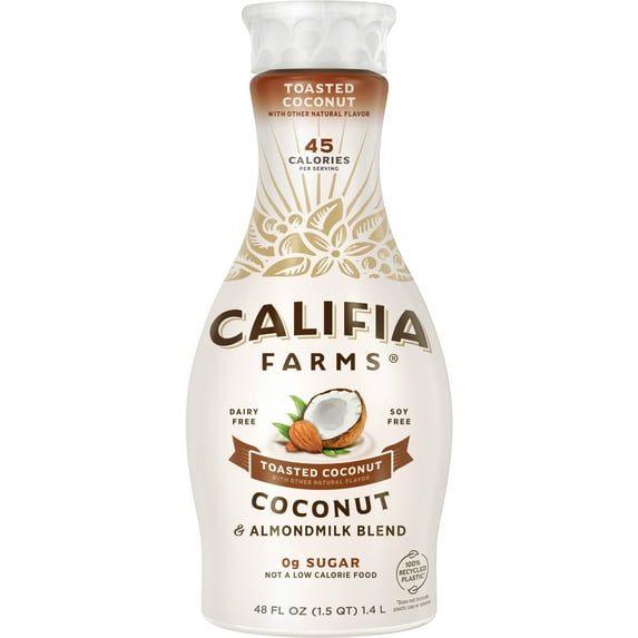 Califia Farms Toasted Coconut Almond Milk 48 Fluid Ounces