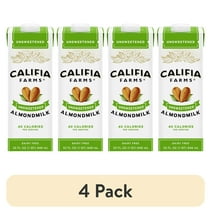 (4 pack) Califia Farms Unsweetened Almond Milk 32 Fluid Ounces
