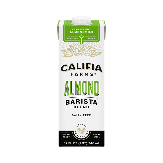 Califia Farms Unsweetened Almond Barista Blend Almond Milk 32 Fluid Ounces
