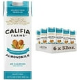 thumbnail image 1 of Califia Farms - Unsweetened Vanilla Almond Milk, 32 Oz (Pack of 6), Dairy Free, Vegan, Plant Based, Keto, Shelf Stable, Vegan, Gluten Free, Non GMO, Sugar Free, High Calcium, Smoothie, 1 of 3