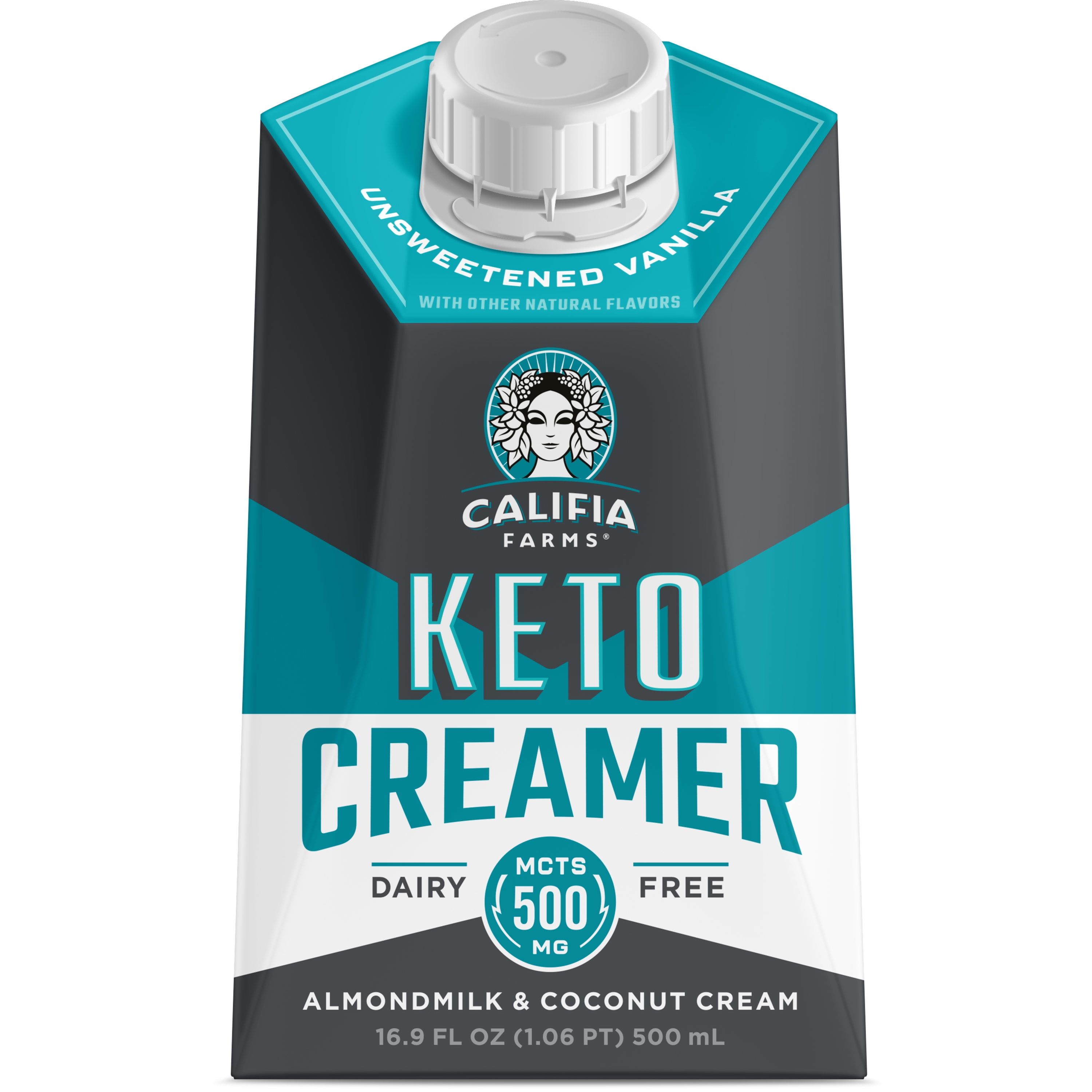 Califia Farms Unsweetened Vanilla Keto Coffee Creamer 16.9 Fluid Ounces