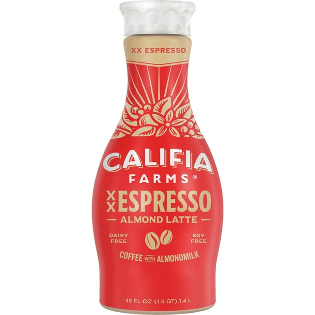 Califia Farms XX Espresso Cold Brew Coffee with Almond Milk 48 Fluid
