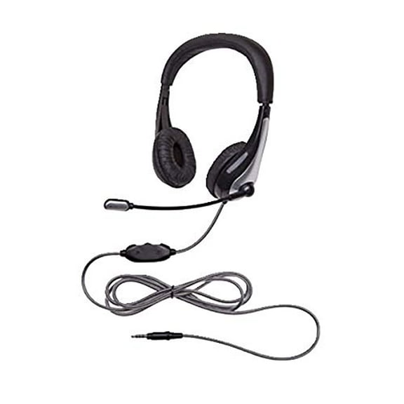 Califone 1025MT NeoTech Headset with Gooseneck Microphone, 3.5mm Plug