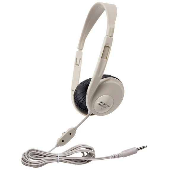 Califone International Caf3060Av Translucent Multimedia Stereo Headp-Hones Beige