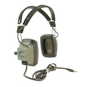 Califone EH-3SV Explorer Binaural Headphones, 3.5mm Plug, Light Grey/Beige