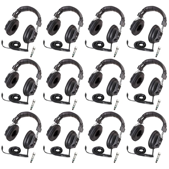 Califone 3068AV Over-Ear Stereo Headphones – Classroom Bulk Pack (12 Units)