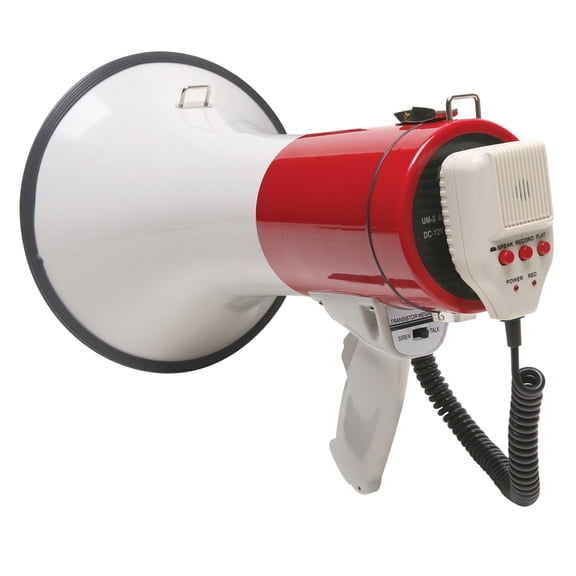 Califone 1543877 PA25R 25 watt Megaphone with 1250 ft. Range