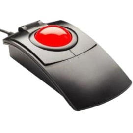 Ergoguys TKB6035LBKGRR L-Trac Red USB Trackball Mouse