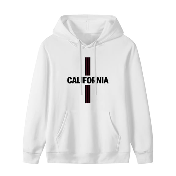 Califonia Print Mens Hoodies with Long Sleeve, Lightweight Basis Pullover Men's Drawstring Pocket Sweatshirt Hooded