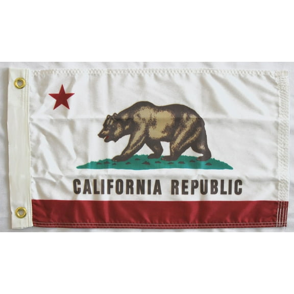 California - 12"X18" Nylon Flag
