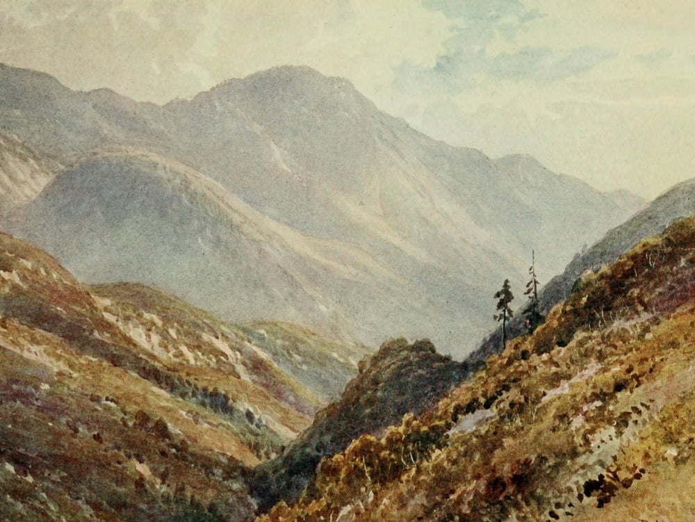 California 1914 A Canon in the Sierra Madres Canvas Art - H Sutton Palmer (18 x 24)