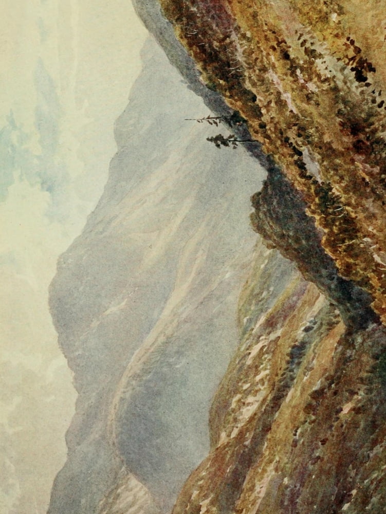 California 1914 A Canon in the Sierra Madres Canvas Art - Harold Sutton Palmer (24 x 36)