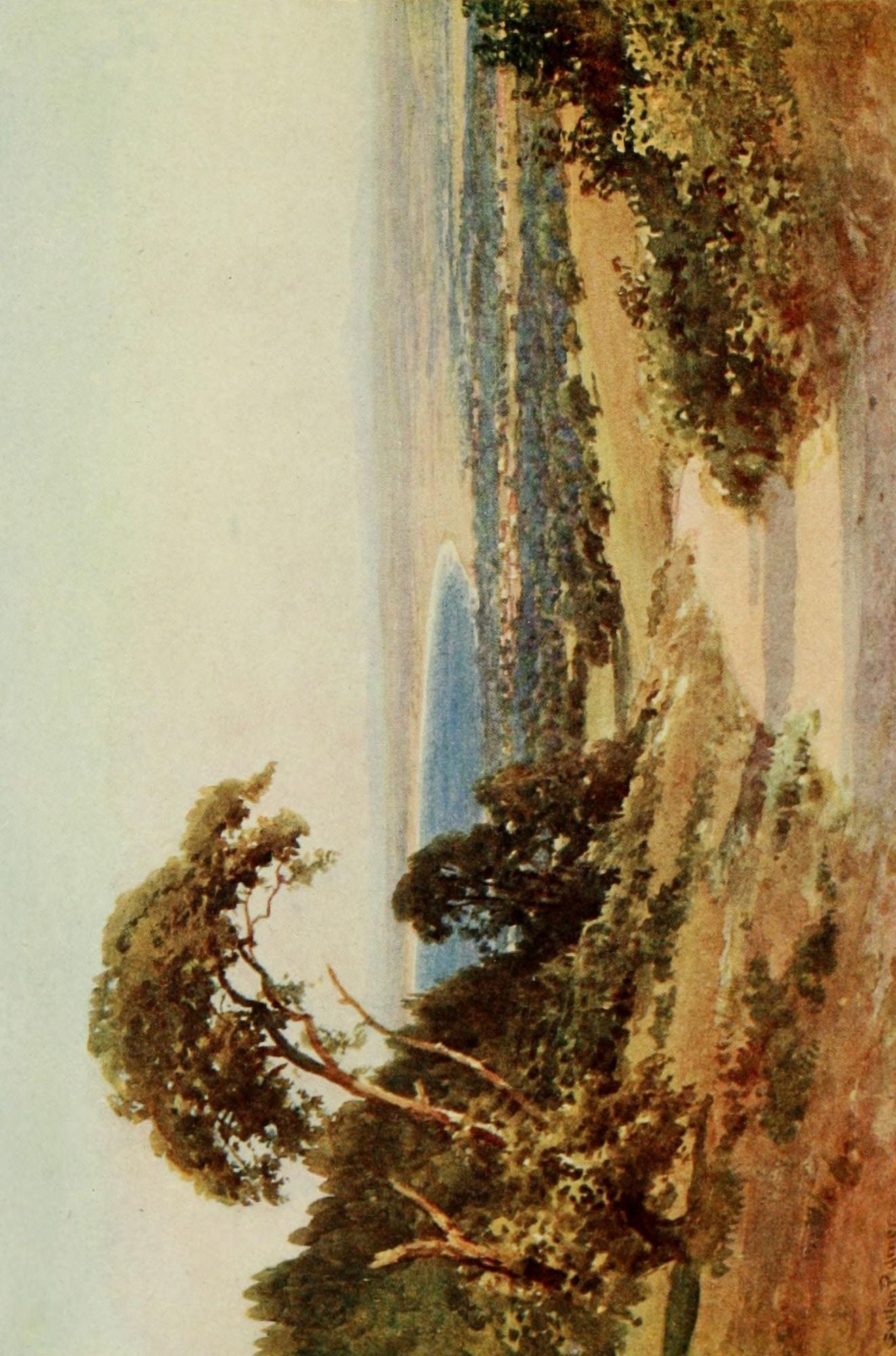 California 1914 Looking down on Monterey and the Bay Canvas Art - Harold Sutton Palmer (24 x 36)