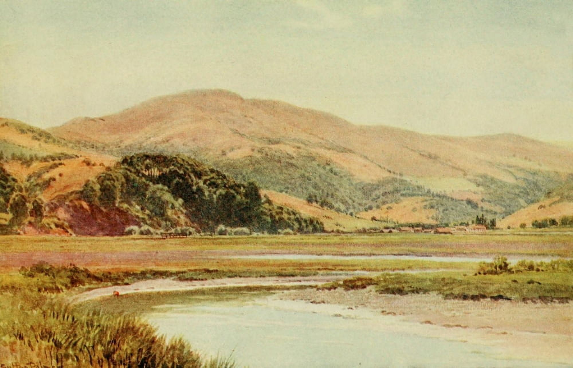 California 1914 Mill Valley & Backwater of San Francisco Bay Canvas Art - H Sutton Palmer (18 x 24)