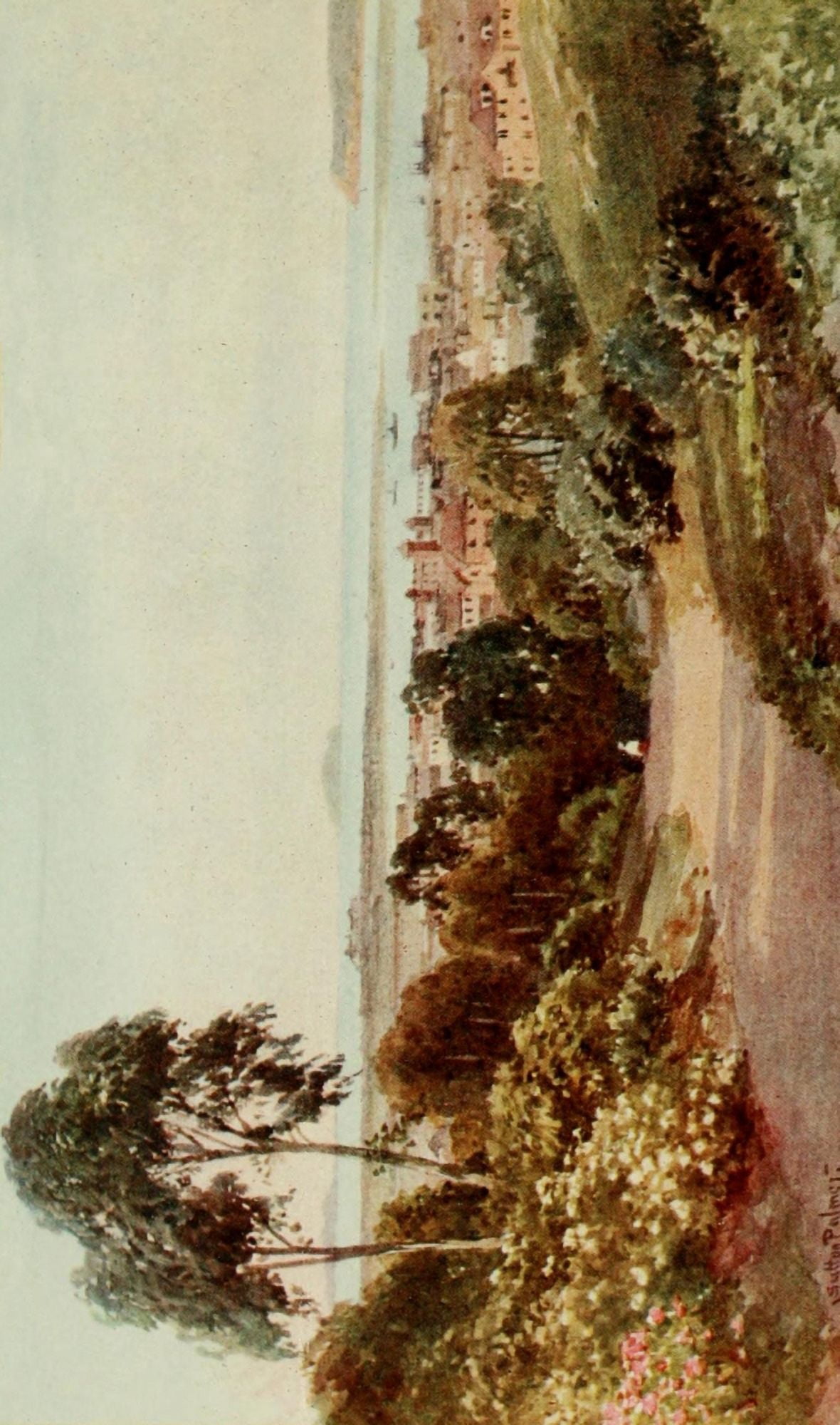 California 1914 San Diego looking towards Point Loma Canvas Art - Harold Sutton Palmer (18 x 24)