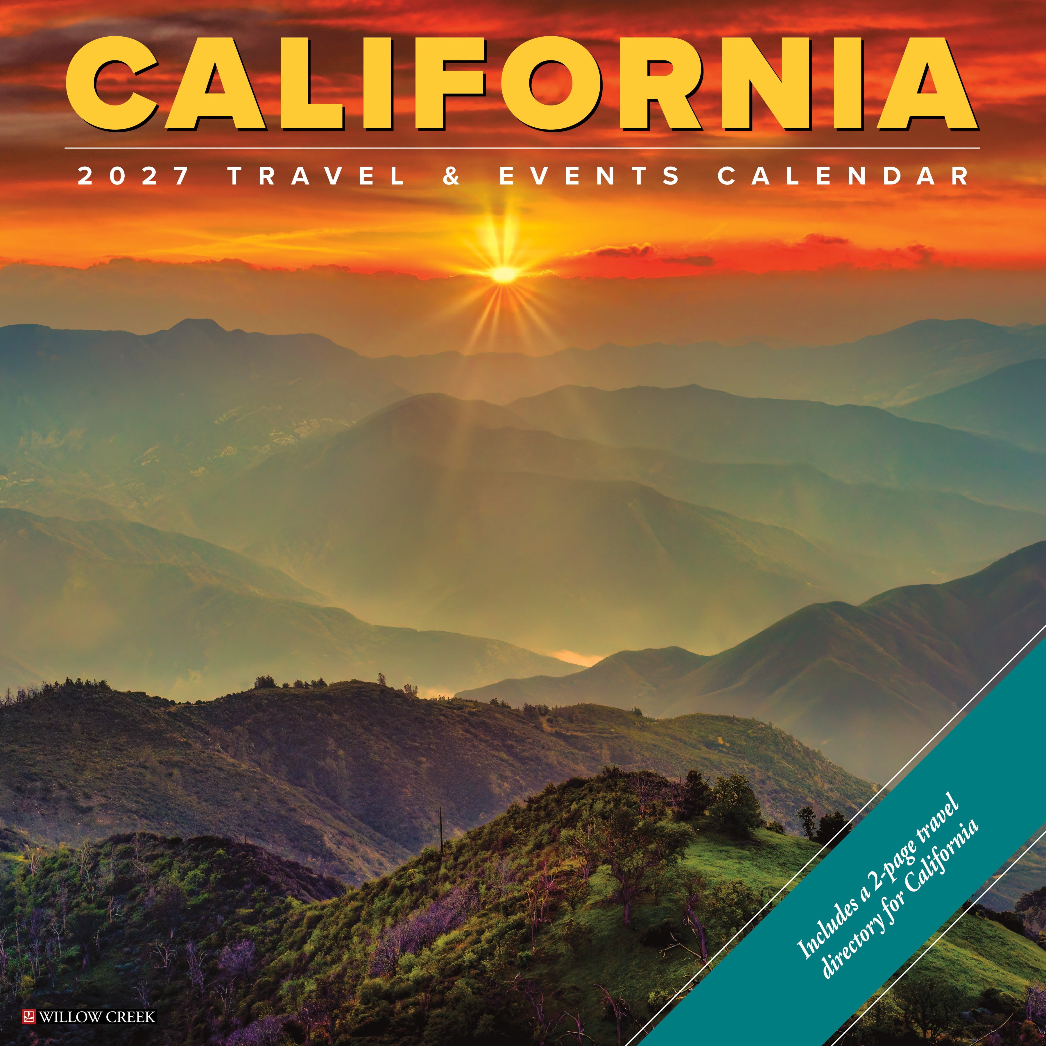 Willow Creek Press, California 2027 Wall Calendar