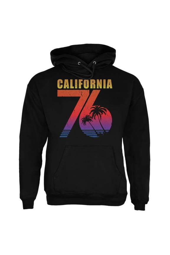 California 76 Black Adult Hoodie - Medium