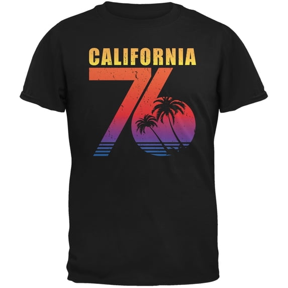 California 76 Black Adult T-Shirt - 2X-Large