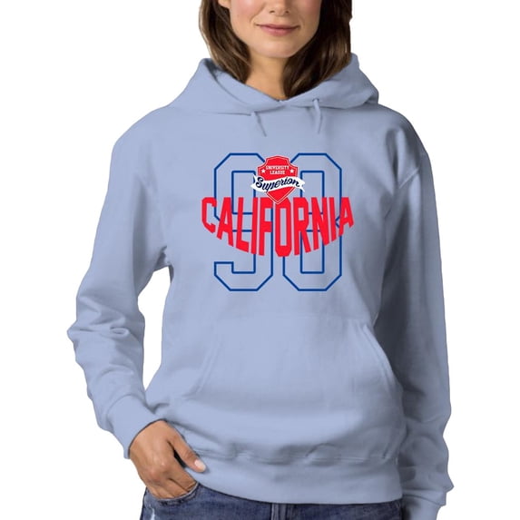 California 98 Banner Hoodie Women -Image by Shutterstock, Female Large