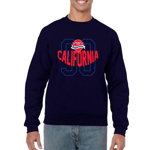 California 98 Sup Banner Sweatshirt Men -Image by Shutterstock, Male XX-Large
