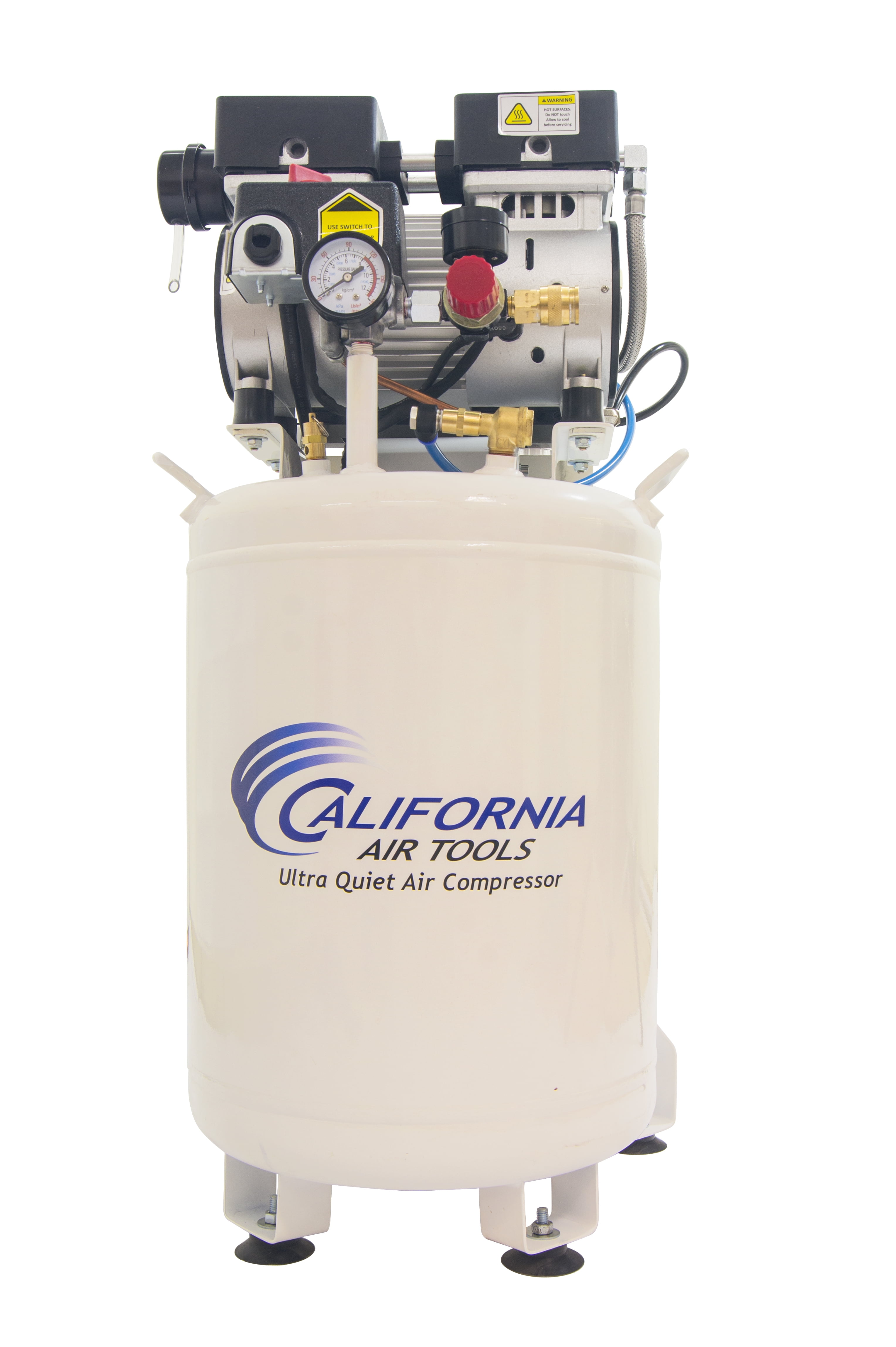 California Air Tools 10010DC Ultra Quiet & Oil-Free 1.0 Hp, 10.0 Gal. Steel Tank Air Compressor - with Air Drying System (110V 60Hz)