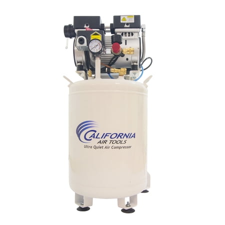 California Air Tools 10010DC Ultra Quiet & Oil-Free 1.0 Hp, 10.0 Gal. Steel Tank Air Compressor - with Air Drying System (110V 60Hz)