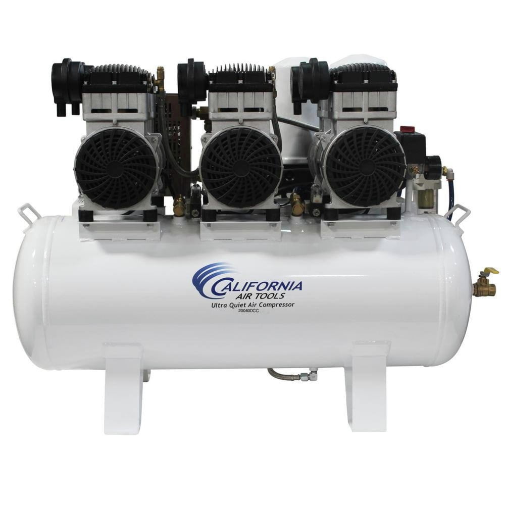 6 HP 20 Gallon Ultra Quiet Ultra Dry and Oil-Free Powerful Air Compressor with 98% Air Drying System