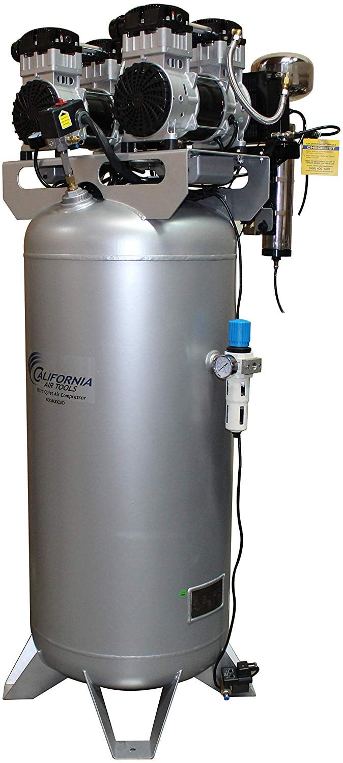 California Air Tools 60040DCAD Ultra Quiet & Oil-Free 4.0 Hp, 60.0 Gal. Steel Tank Air Compressor with Air Drying System & Auto Drain